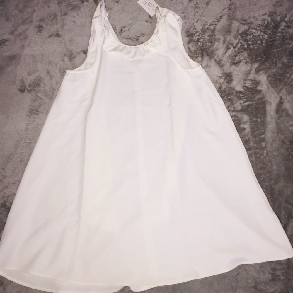 Mud pie white dress size small